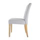 Bolero Chiswick Button Dining Chairs French Grey (2 pack)