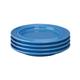 Olympia Heritage Raised Rim Plates Blue 253mm (4 pack)