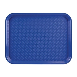 Olympia Kristallon Polypropylene Fast Food Tray Blue Large 450mm