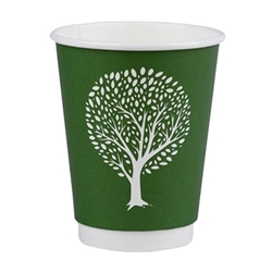 Vegware Green Tree Double Wall Hot Cups 8oz 79-Series (500 pack)