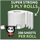 Cheeky Panda Bamboo 3-Ply 4x 200 Sheets Toilet Rolls (Pack of 6) 1102181