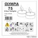 Olympia 4 Hour Tealights (100 Pack)