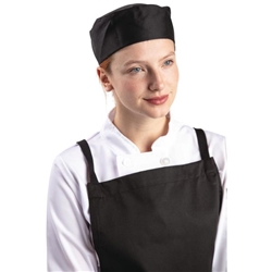 Whites Chef Skull Cap Polycotton Black - M