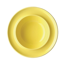 Olympia Heritage Raised Rim Bowls Yellow 205mm (4 pack)