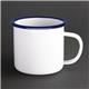 Olympia Enamel Mugs 350ml (Pack of 6)