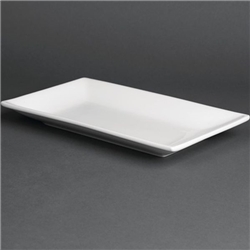 Olympia Whiteware Serving Rectangular Platters 250x 150mm (4 pack)