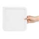 Hygiplas Square Food Storage Container Lid White Medium