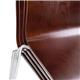Bolero Square Back Side Chair Dark Chocolate Finish (4 Pack)