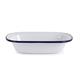 Olympia Enamel Pie Dishes Rectangular 180 x 135mm (6 Pack)