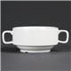 Olympia Whiteware Soup Bowls With Handles 400ml (6 pack)