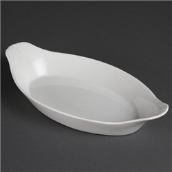 Olympia Whiteware Oval Eared Dishes 289mm (6 pack)