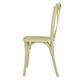 Bolero Manhattan Cross-Back Resin Chairs Natural (4 Pack)