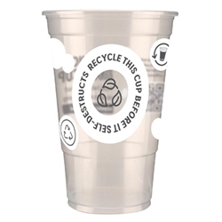 eGreen Printed 2-in-1 Flexy Pint Glass CE Marked (1000 Pack)