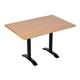 Bolero Pre-drilled Rectangular Tabletop Beech Effect