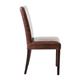 Bolero Faux Leather Dining Chair Antique Brown (2 pack)