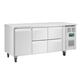 Polar U-Series Single Door and 4 Drawer Counter Fridge 358Ltr