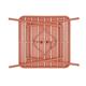 Bolero Amalfi Slatted Square Steel Folding Table Terracotta 700mm