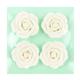 PME White Sugar Roses 62mm (4 Pack)