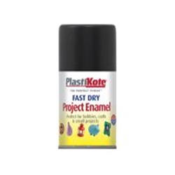 PlastiKote Fast Dry Enamel Aerosol Gloss Black 100ml