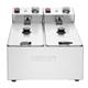 Buffalo Twin Tank Twin Basket 2x3Ltr Countertop Fryer 2x2kW