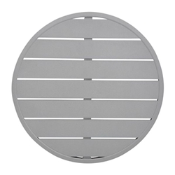 Bolero Aluminium Round Table Top Light Grey 580mm