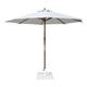 Bolero Flat Metal Parasol Base White - 18kg