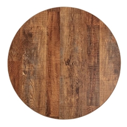 Bolero Pre-Drilled Round Table Top Urban Dark 600mm