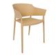 Bolero Lorenzo Cafe Chairs Warm Cream (2 pack)