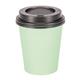 Fiesta Recyclable Coffee Cups Single Wall Turquoise 225ml / 8oz (50 Pack)