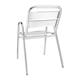 Bolero Aluminium Stacking Chairs Arched Arms (4 Pack)