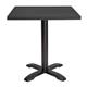 Bolero Aluminium Square Table Top Black 700mm