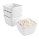 Olympia Whiteware Tall Square Mini Dishes 75mm (12 pack)