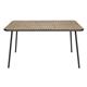 Bolero Santorini Rectangular Table Wood Effect 1400mm