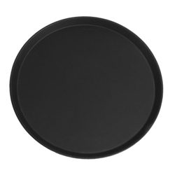 Cambro Camtread Fibreglass Round Non-Slip Tray Black 405mm
