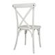 Bolero Manhattan Cross-Back Resin Chairs Limewash (4 Pack)