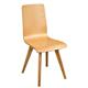 Fameg Wooden Flow Bentwood Beech Side Chairs (2 Pack)