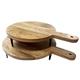 Olympia Round Handled Display Stand Mango Wood with Metal Legs 400x300x80mm