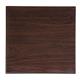 Bolero Pre-drilled Square Tabletop Dark Brown 600mm