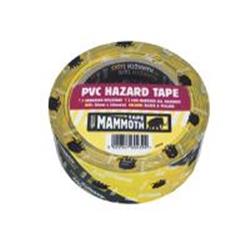 Everbuild Sika PVC Hazard Tape Black / Yellow 50mm x 33m
