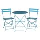 Bolero Perth Blue Pavement Style Steel Folding Chairs (2 pack)