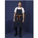 Southside Bistro Apron Denim-Blue With Tan Ties