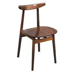 Fameg Walnut Cowhorn Side Chair (2 pack)