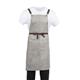 Southside Linen Blend Bib Apron Grey