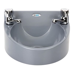 Basix Polycarbonate Hand Wash Basin Grey