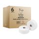 Cheeky Panda Professional 2-Ply Bamboo Maxi Jumbo Toilet Roll 300m (Pack of 6) PFMAXJRL6