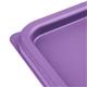Hygiplas Square Food Storage Container Lid Purple Large