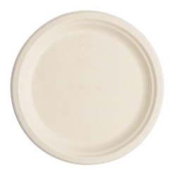 Vegware Compostable Nourish Moulded Fibre Plate Natural 9"/226mm (500 pack)