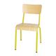 Bolero Cantina Side Chairs with Wooden Seat & Backrest Yellow (4 Pack)