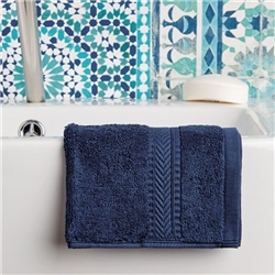 Mitre Essentials Nova Face Cloth Navy (10 Pack)