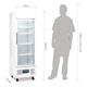 Polar G-Series Upright Display Fridge 218Ltr White